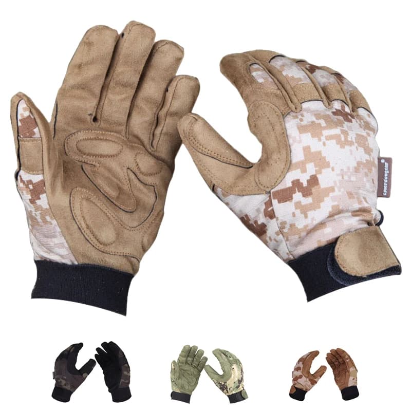 Gants tactiques camouflage Emerson légers pêche chasse - protection complète doigts activités extérieures