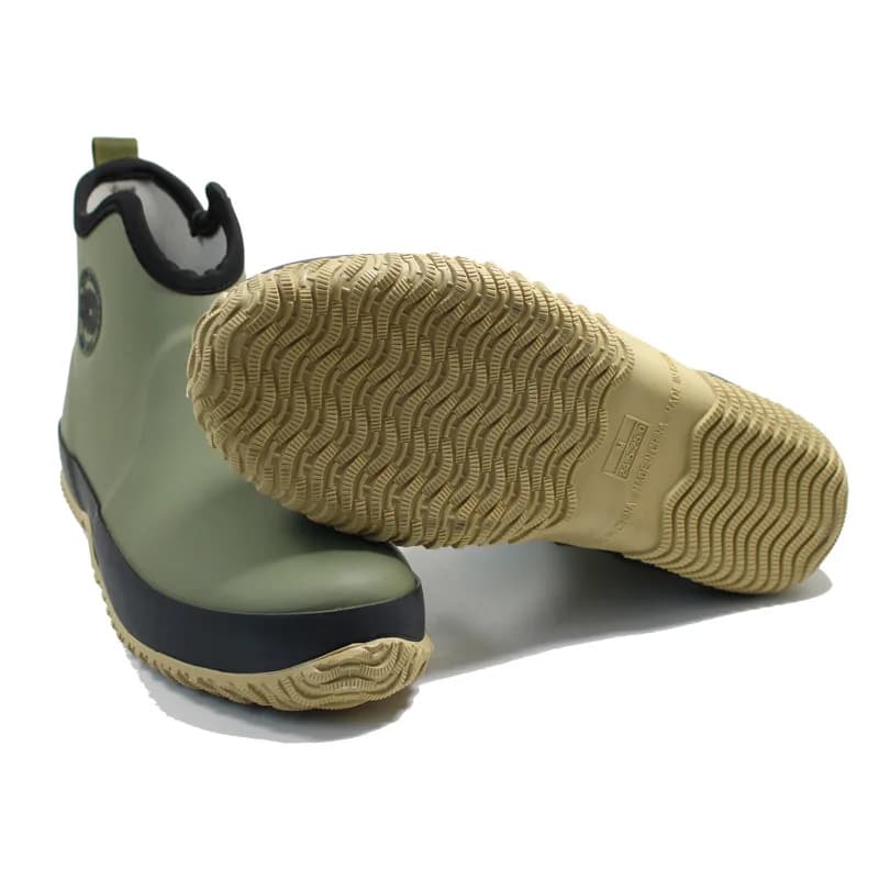 Bottes pluie cheville homme caoutchouc anti-dérapantes pour pêche jardin et travail