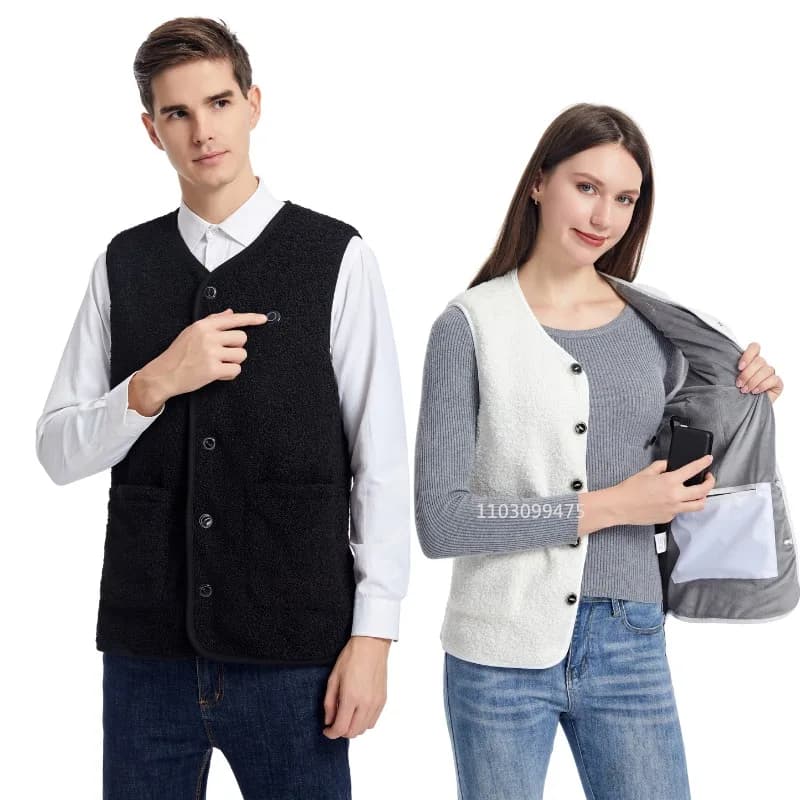Veste chauffante USB 16 zones pour pêche hivernale homme femme chauffage lavable ski randonnée