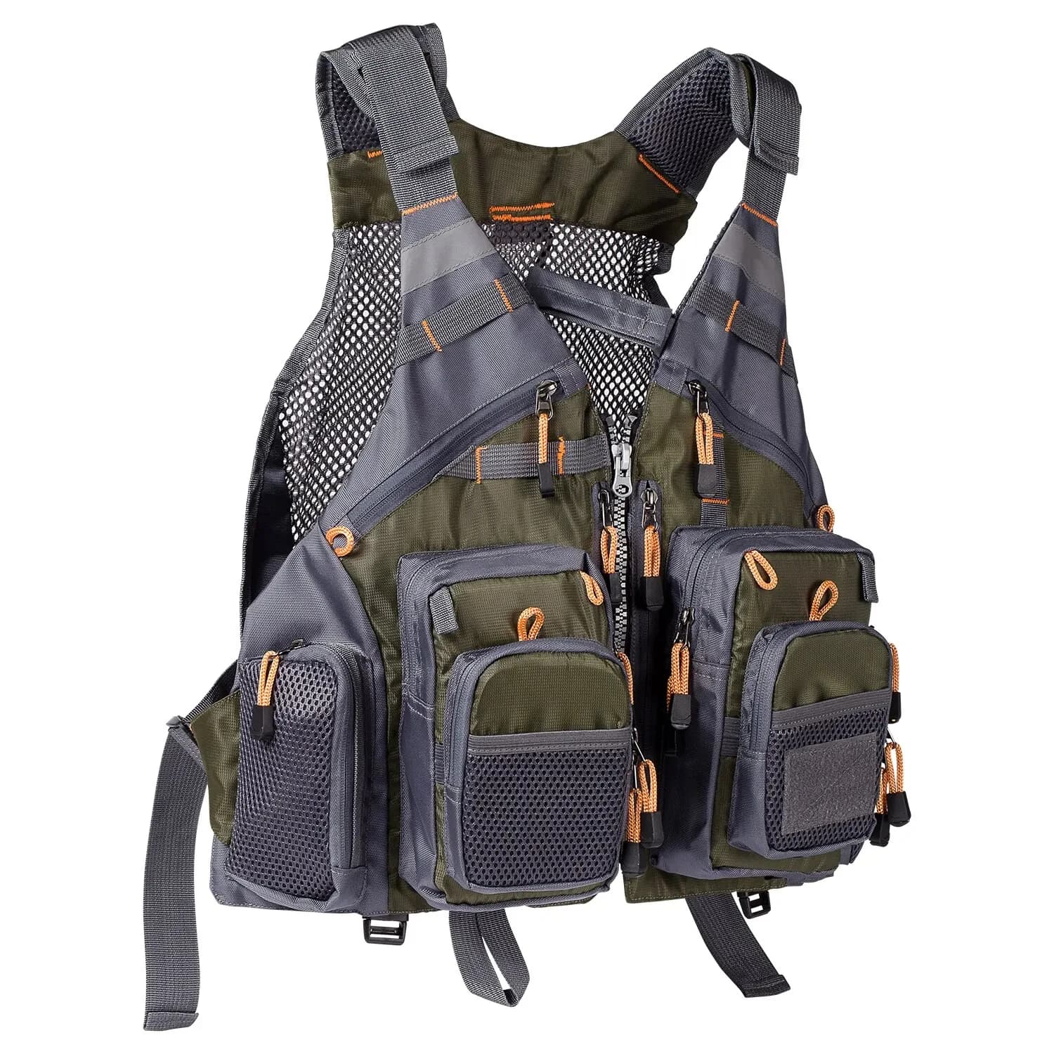 Veste de pêche respirante ajustable pour sports outdoor - Randonnée, vélo et pêche à la mouche confortable