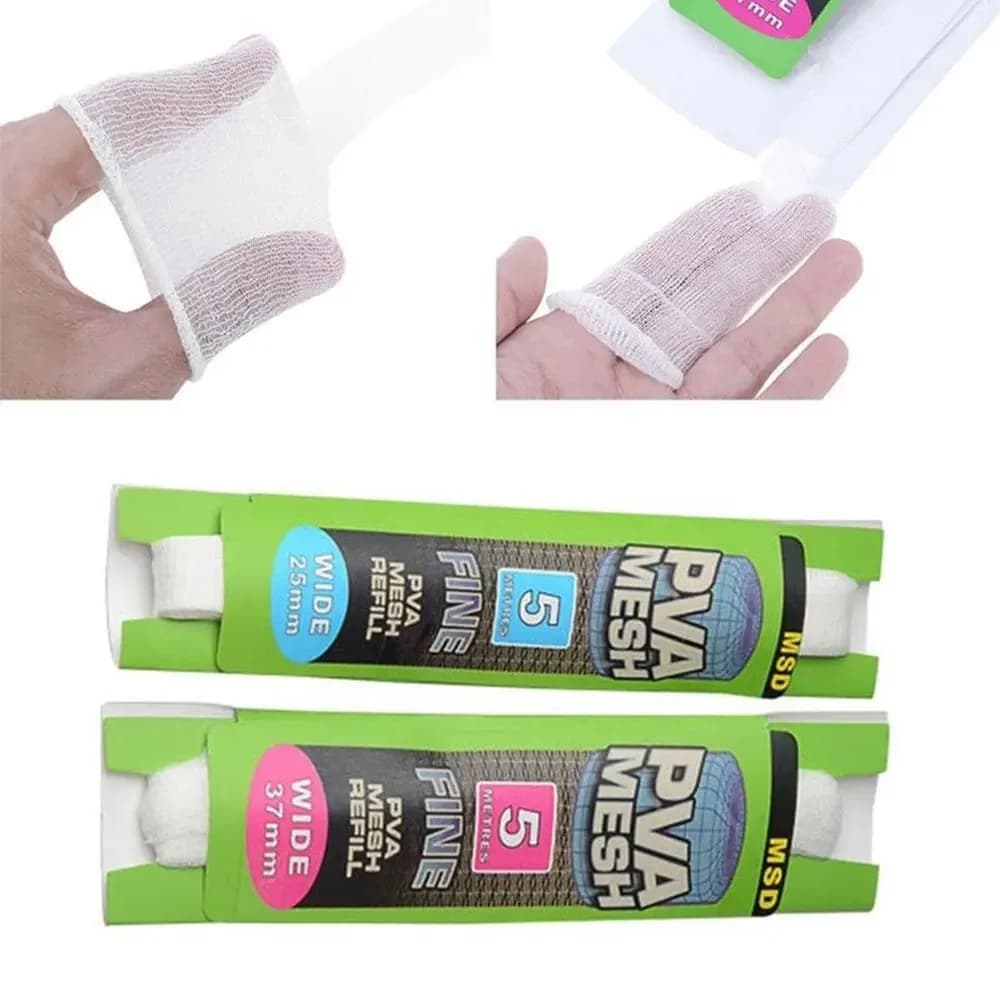 Sacs solubles PVA 5m recharges pour amorçage carpe - Filet 25mm et 37mm pour appâts et leurres