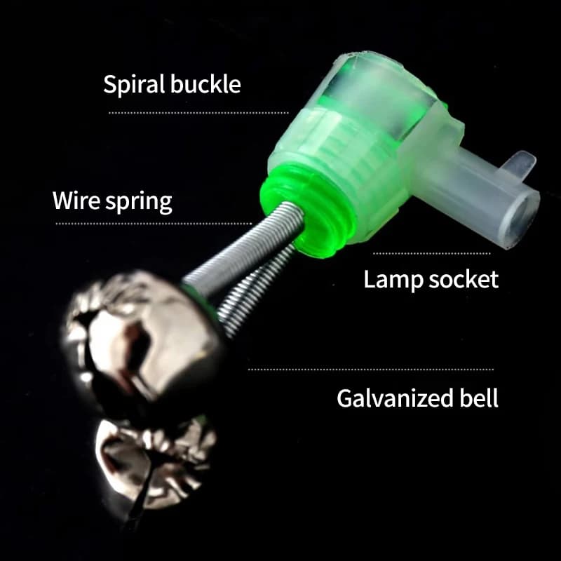 Lot de 5 ou 10 indicateurs de touches clipables - Alarme à clip et clochette verte ABS pour détecter les touches