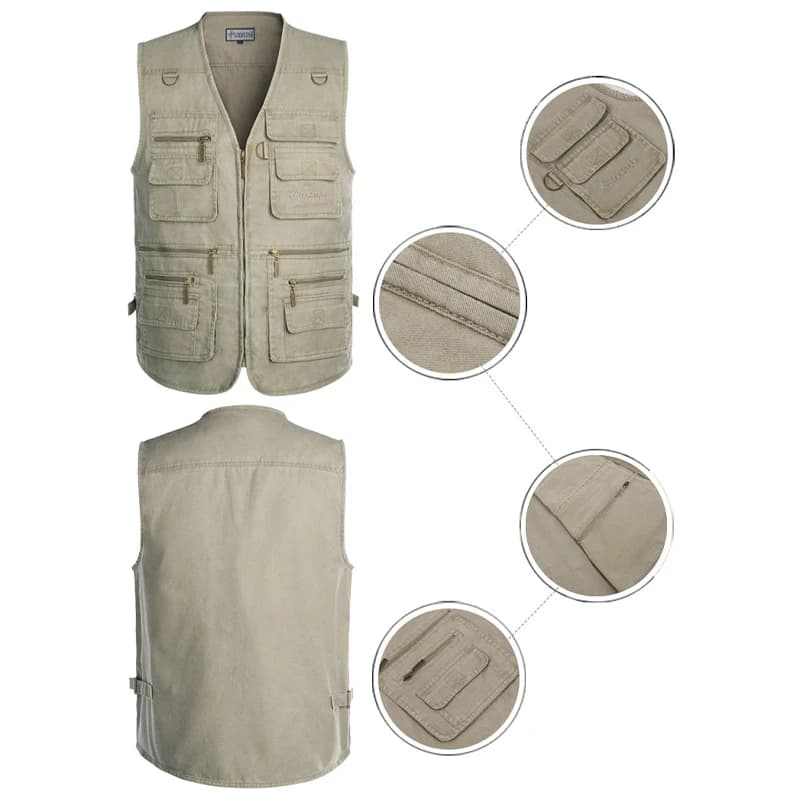 Gilet pêche sécurité Lixada avec flottabilité intégrée pour pêche en eau vive et sécurité aquatique complète