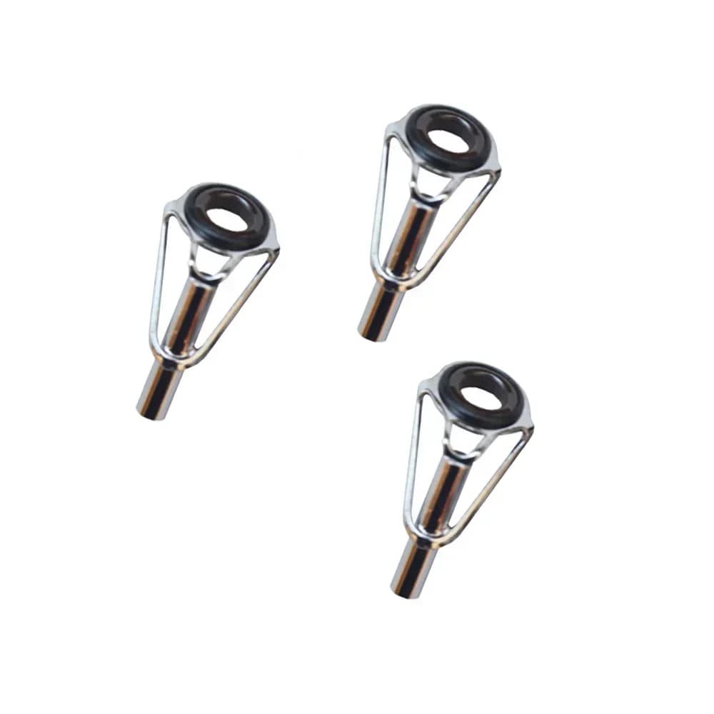Kit de réparation pour canne à pêche avec anneaux guides en acier inoxydable 1.6mm à 3.8mm,
