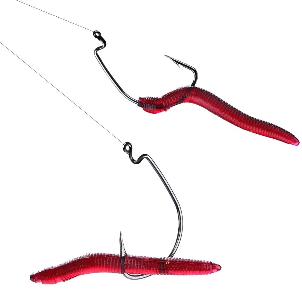 Leurre souple simulation ver 4cm 0.3g, appât artificiel lifelike avec odeur poisson pour carnassiers