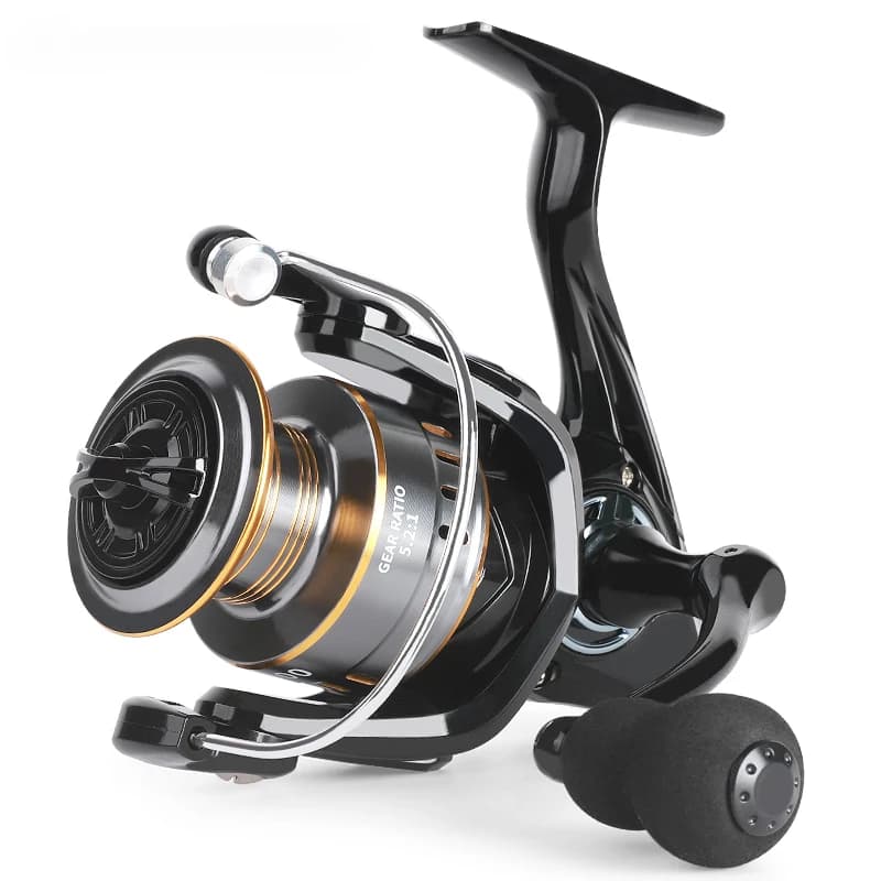 Moulinet de pêche spinning ultra léger professionnel 1000 à 7000, rapport 5.2:1 et frein 26LB pour