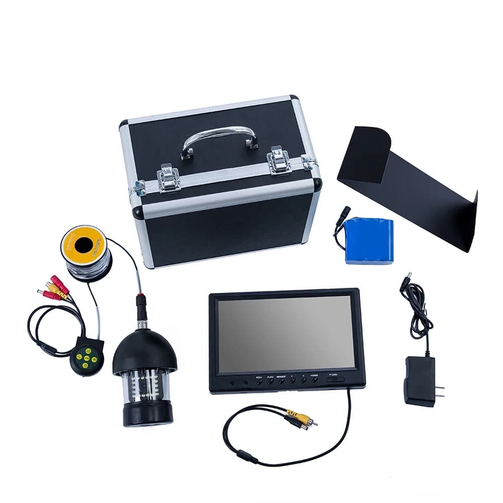 Caméra DVR sous-marine rotation 360° pour pêche sur glace - Système vidéo F18AL avec câble détachable