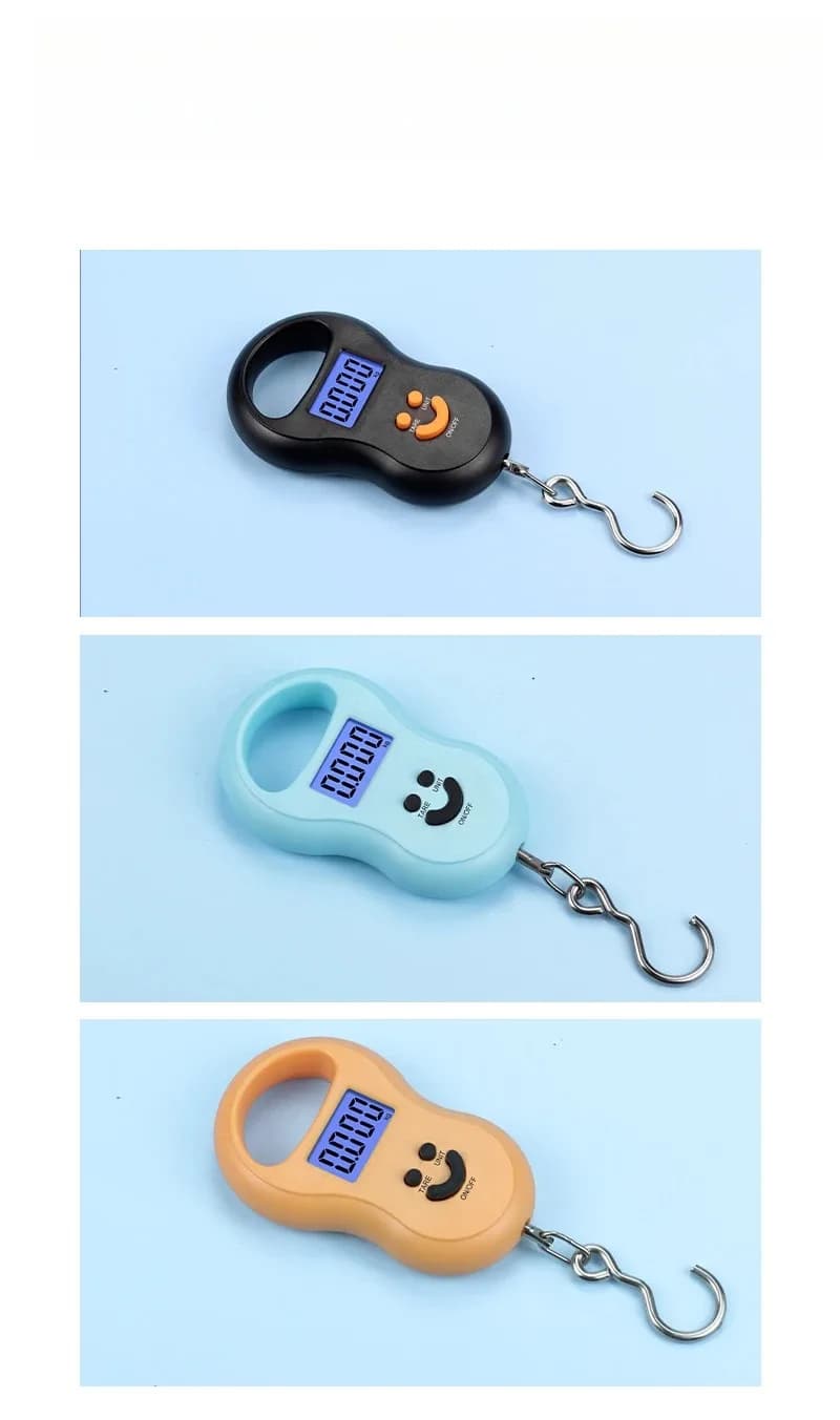 Balance digitale suspendue 50Kg précision 10g - Échelle pêche voyage cuisine compacte avec rétroéclairage LCD