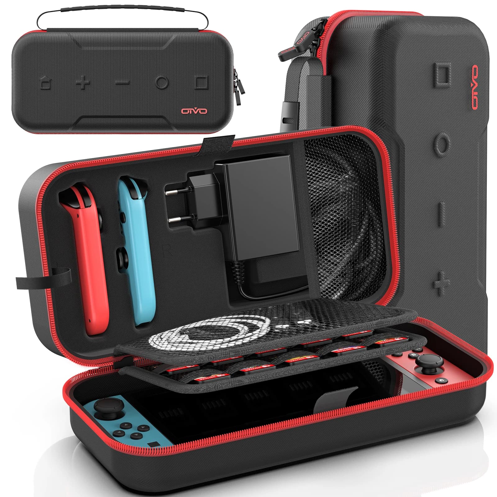 Étui de transport grande capacité pour Nintendo Switch OLED - protection anti-rayures et étanche