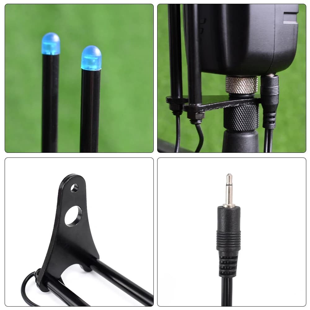 Barillet lumineux LED 4 couleurs pour détecteur de touches carpe, anti-accrochage et étanche