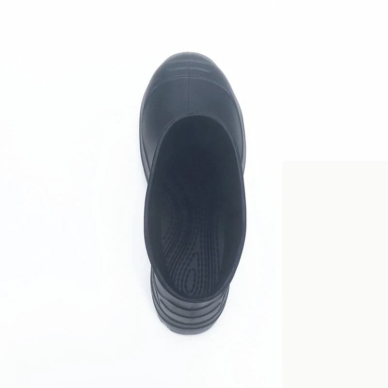 Bottes de pêche homme EVA légères noires - Bottes lavables imperméables confortables