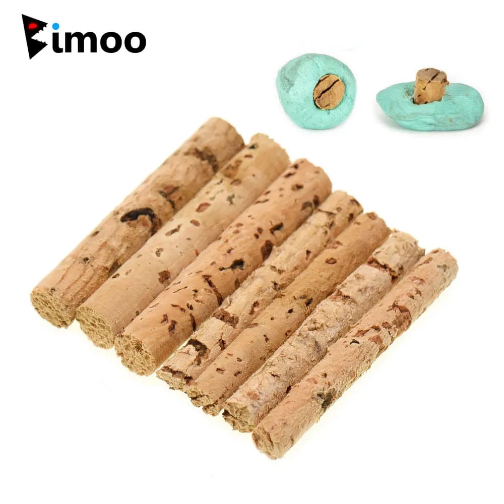 Bouchons liège flottants 10pcs 6-8mm pour pêche carpe - accessoires appâts granulés extérieur
