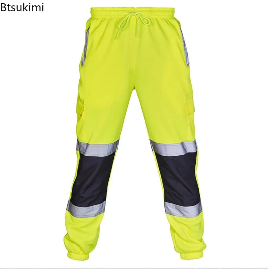 Pantalon sécurité réfléchissant 360° pêche nocturne visibilité hommes pêche de nuit