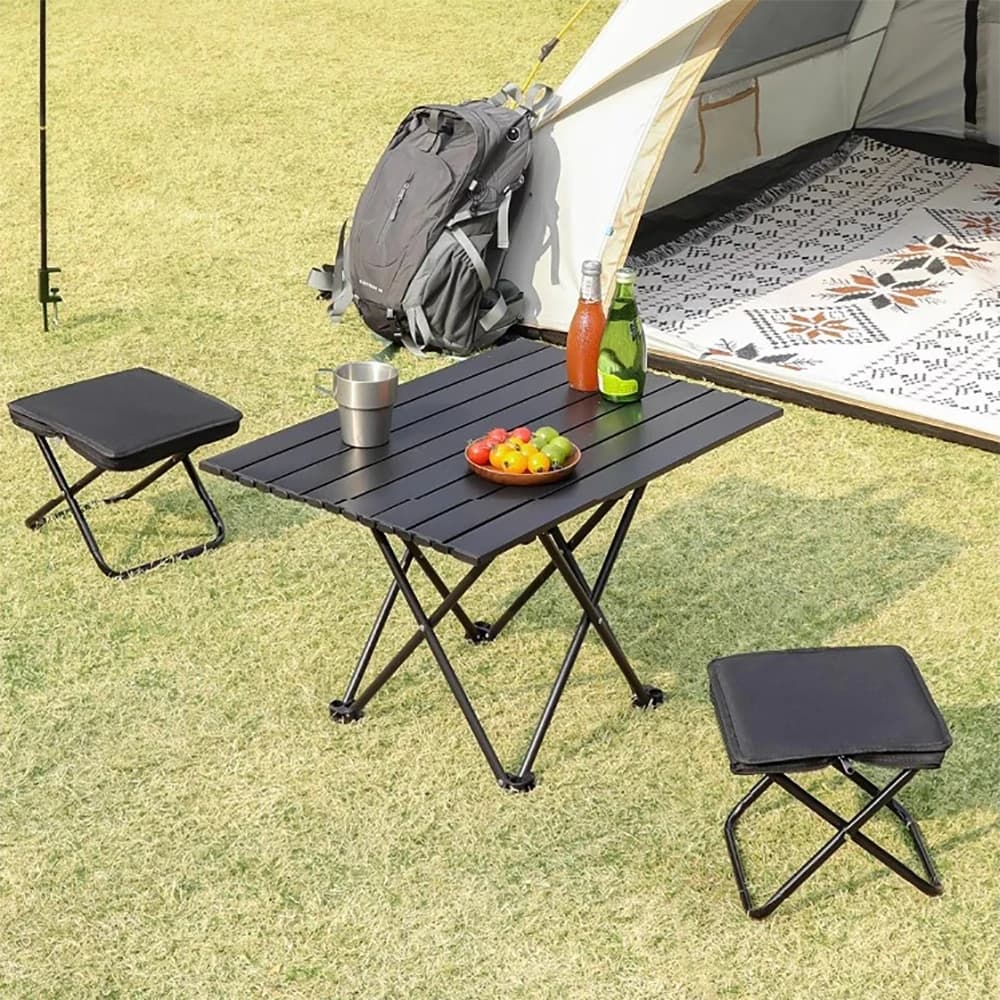 Tabouret pliant portable léger cadre alliage fer pêche camping adolescent sac transport inclus