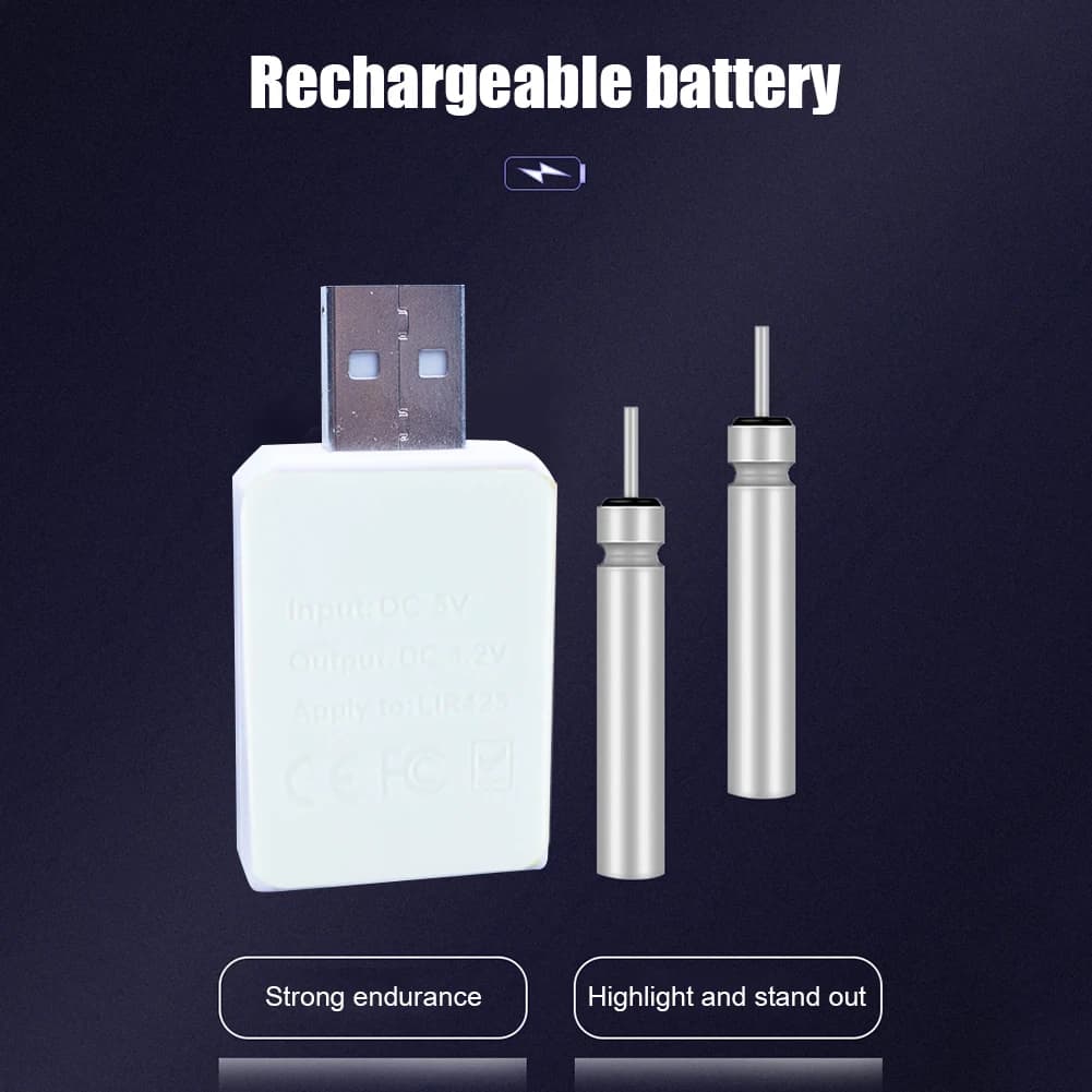 Lumineux Flotteur Électrique Rechargeable Pêche de Nuit Haute Sensibilité avec Pile CR425