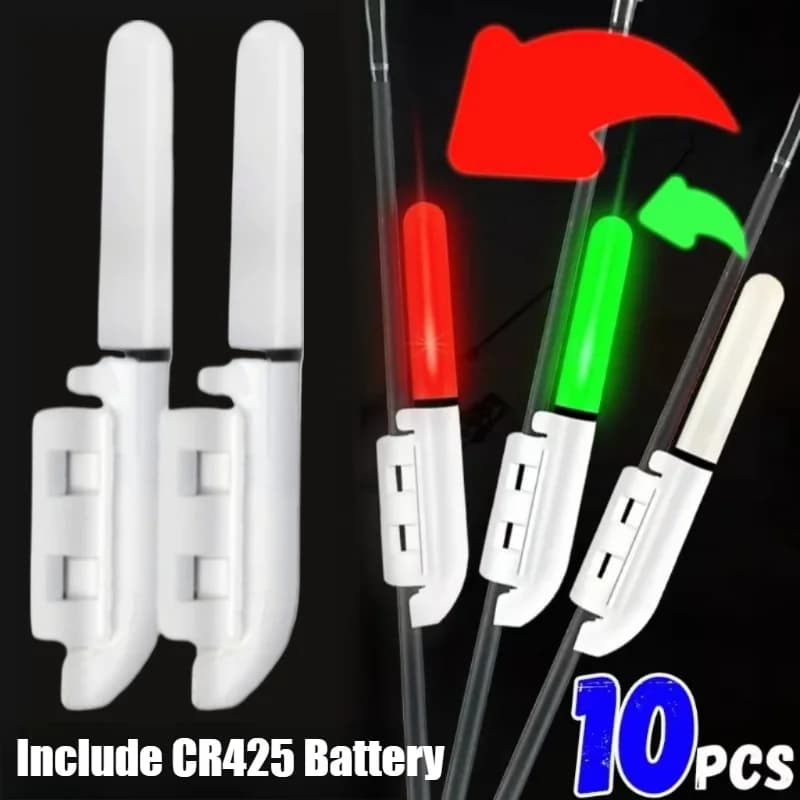 Lumière électronique LED amovible étanche pour canne à pêche - Accessoire nuit pêche rocheuse CR425