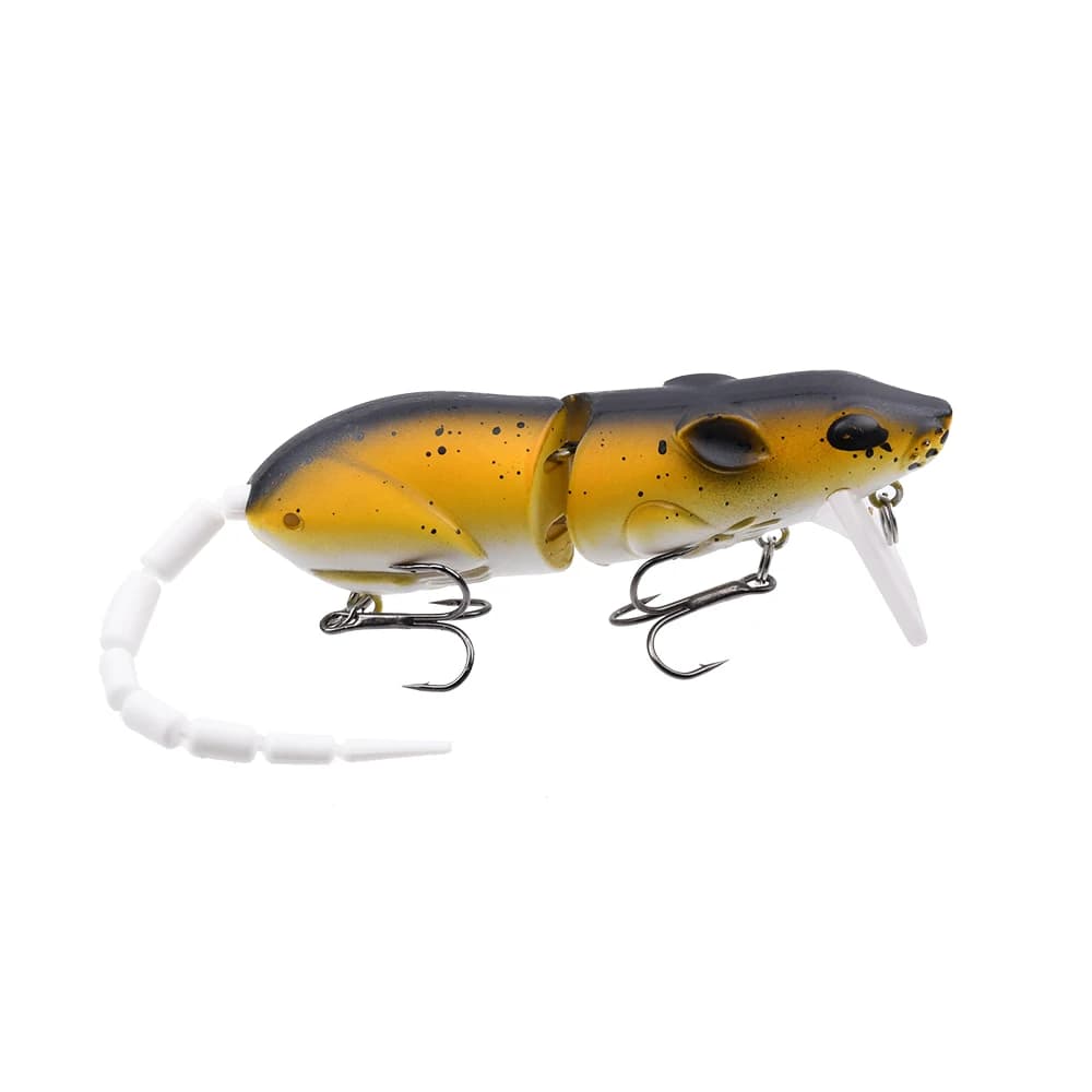 Leurre souris plastique 15.5g flottant pour pêche du brochet et black bass - appât rat artificiel