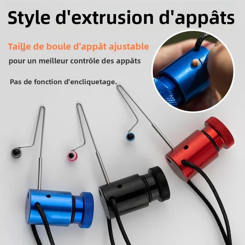 Dégorgeoir pêche micro-pêche pour petits poissons avec fonction extraction appâts et clip rapide
