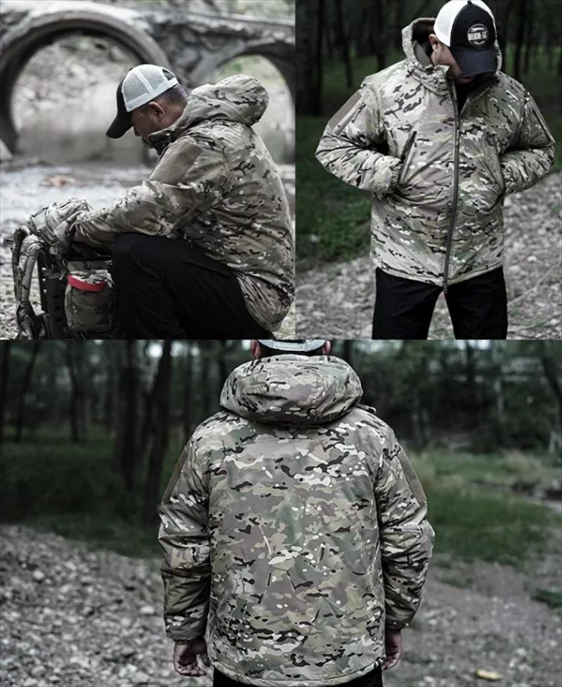 Veste tactique hiver 2.0 imperméable coupe-vent - Vêtement chaud rembourré coton pour homme