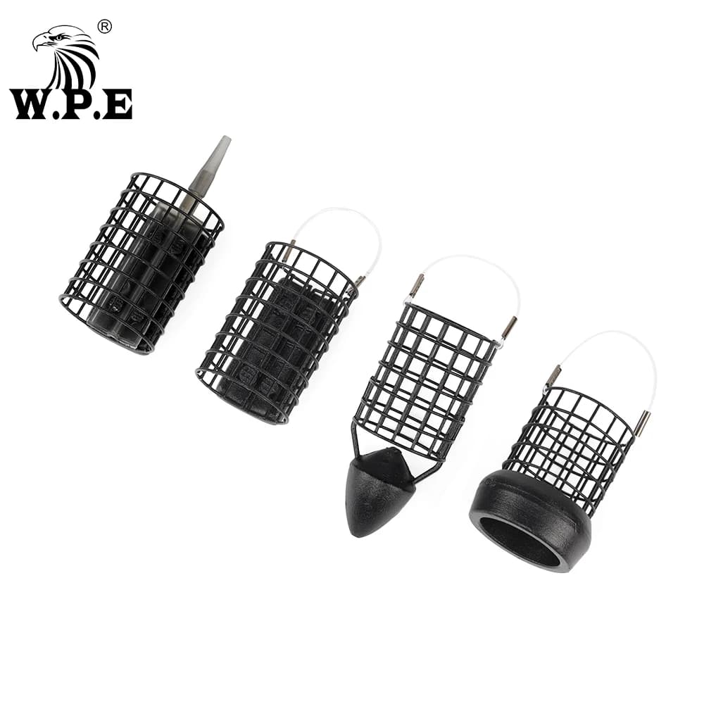 Cage feeder acier WPE 60-120g pour pêche carpe méthode feeder rig appâts longue distance