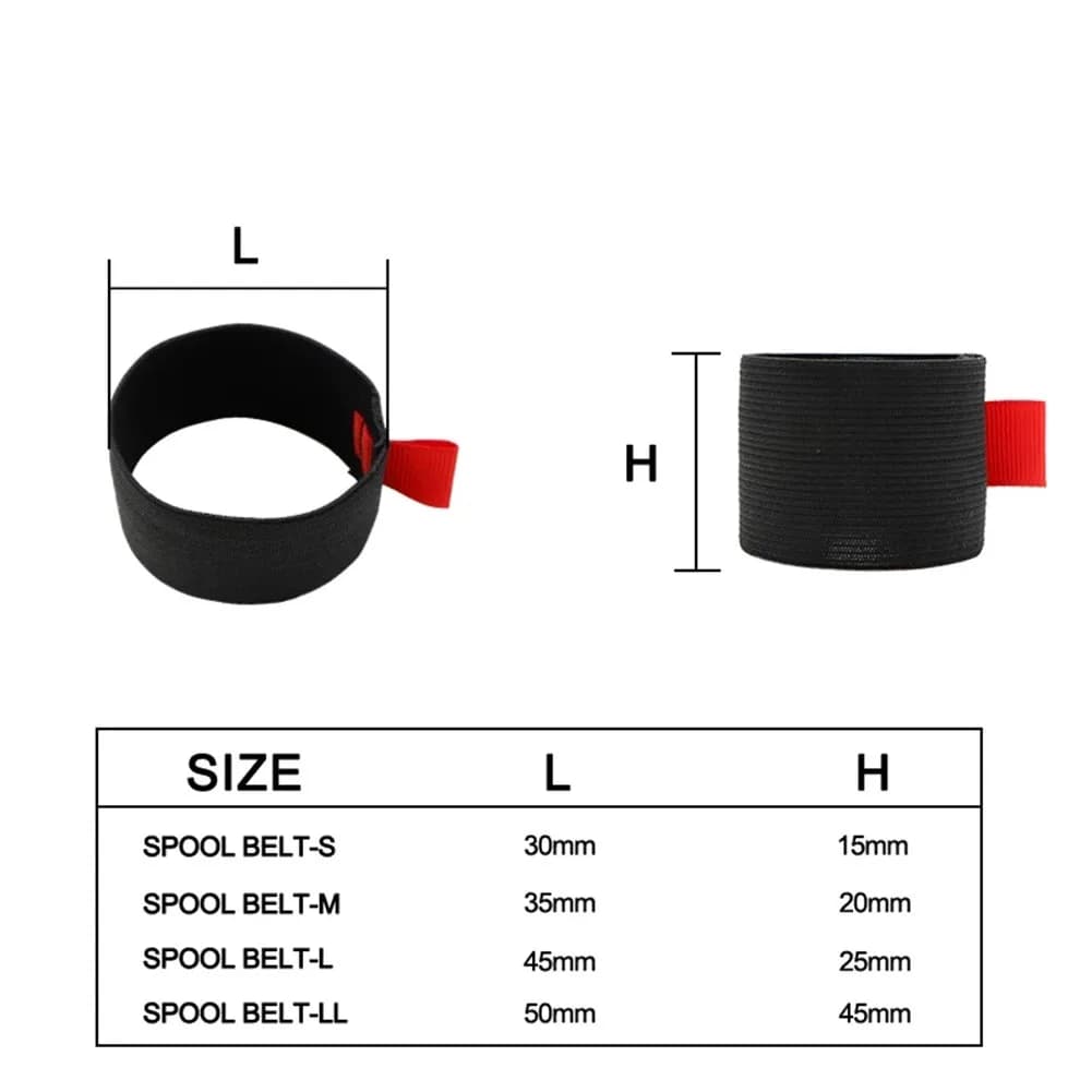Lot 4 sangles élastiques SPORTARC pour bobine de mouche - protection fixation canne à pêche ceinture accessoire