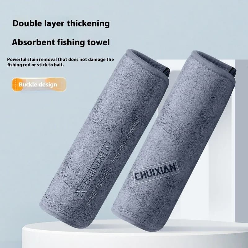 Serviette de pêche ultra-sèche en microfibre pour séchage rapide et nettoyage des cannes