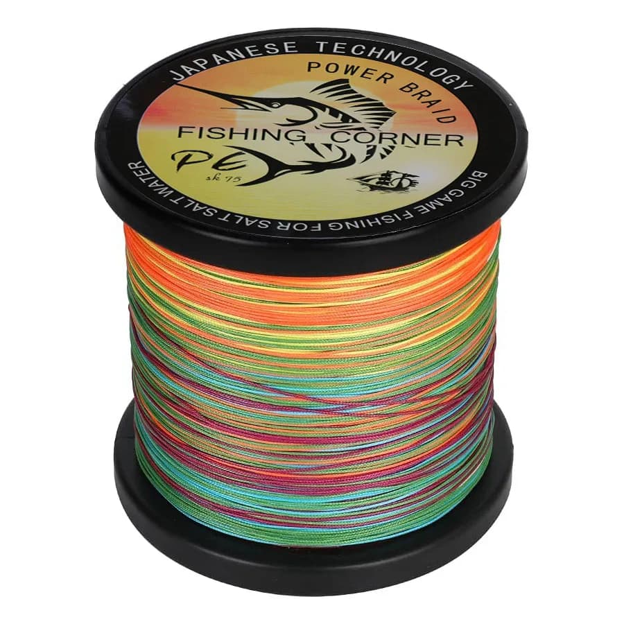 Ligne de pêche PE japonaise 12 brins 1000m multifilament 25-230LB résistante pour mer et surfcasting
