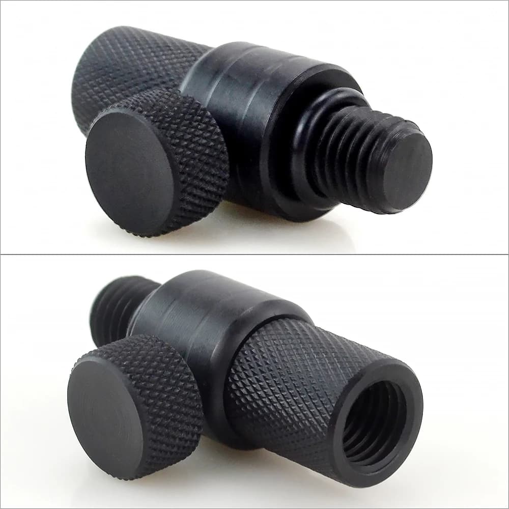 Connecteur rapide pour pêche carpe - adaptateur aluminium pour rod pods et supports