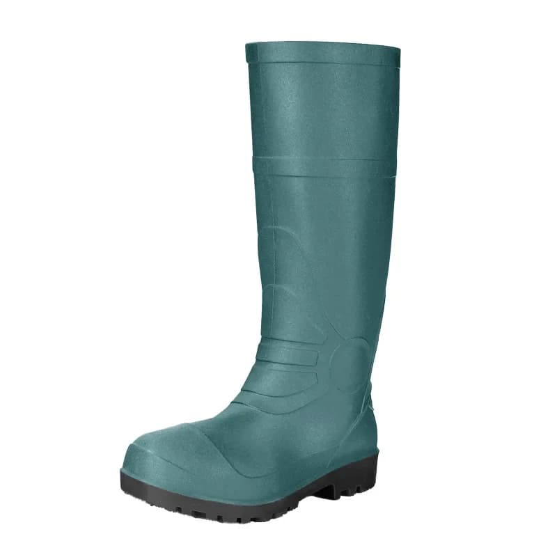 Bottes de pluie homme haut tube caoutchouc givré vert épaissi jaune imperméables travaux ferme agricole