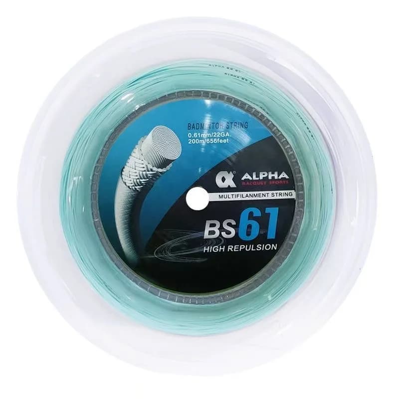 Corde Raquette Badminton Alpha Fine 0.61mm Haute Répulsion BS61 - Pour Pêcheurs