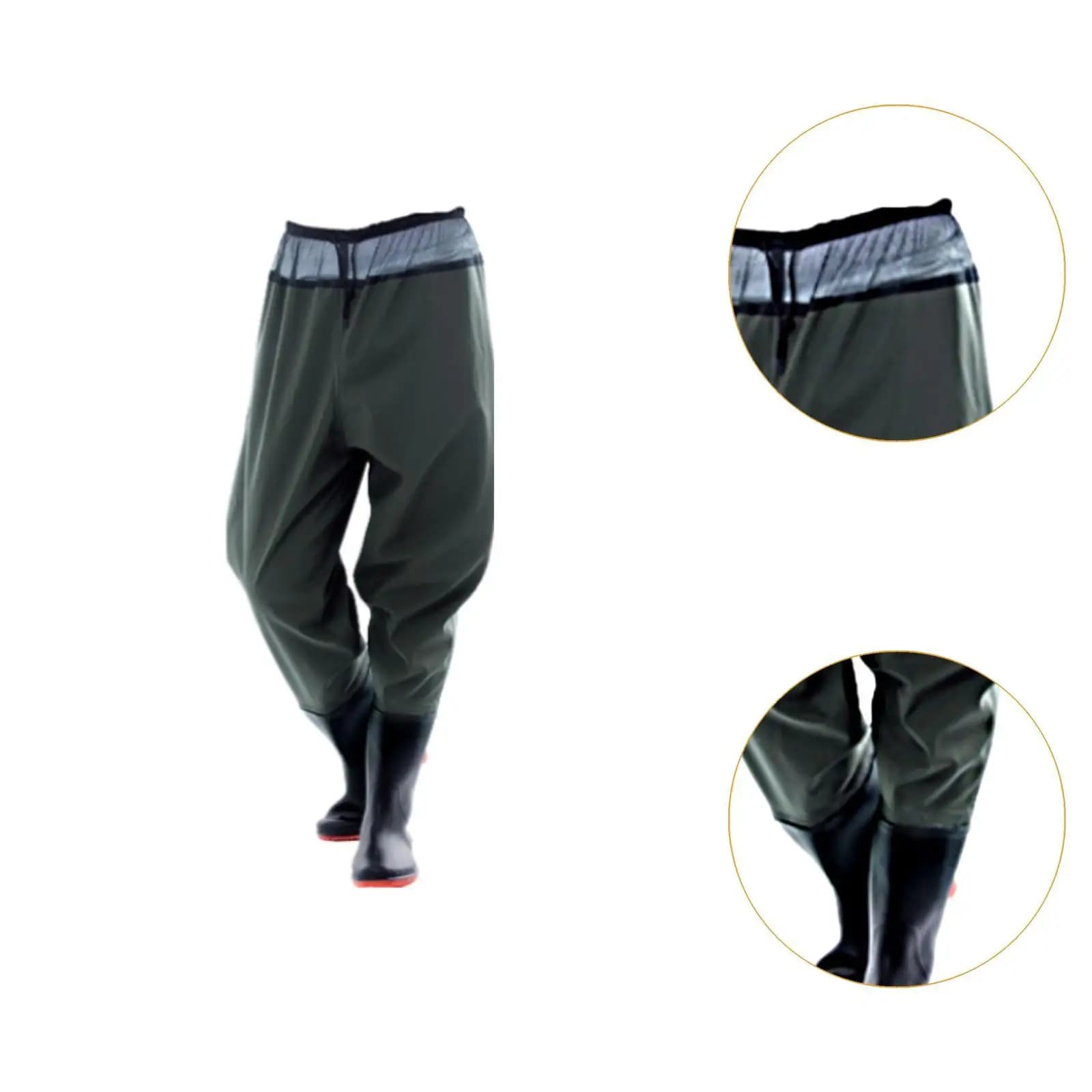 Waders PVC anti-dérapants imperméables taille - Pour pêche jardinage escalade activités aquatiques