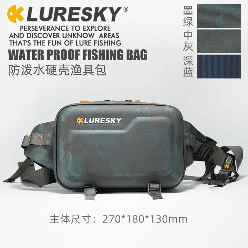 Sac pêche LURESKY étanche multifonction - Sac à dos, bandoulière et sac banane haut de gamme