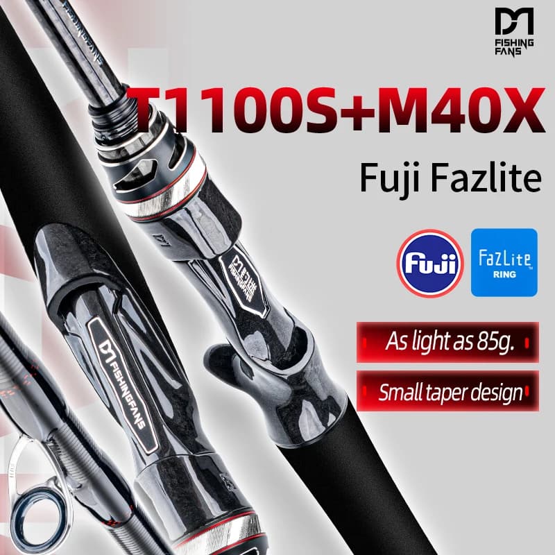 Canne pêche RANCY 3.0 T1100S carbone haute sensibilité guides FUJI FAZLITE L ML M spinning casting