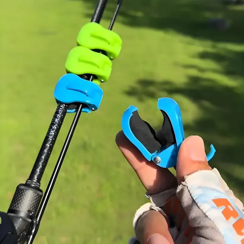 2pcs Quick-Attach Fishing Rod Clip - Tool-Free 1-Hand Holder for 2-Piece Freshwa