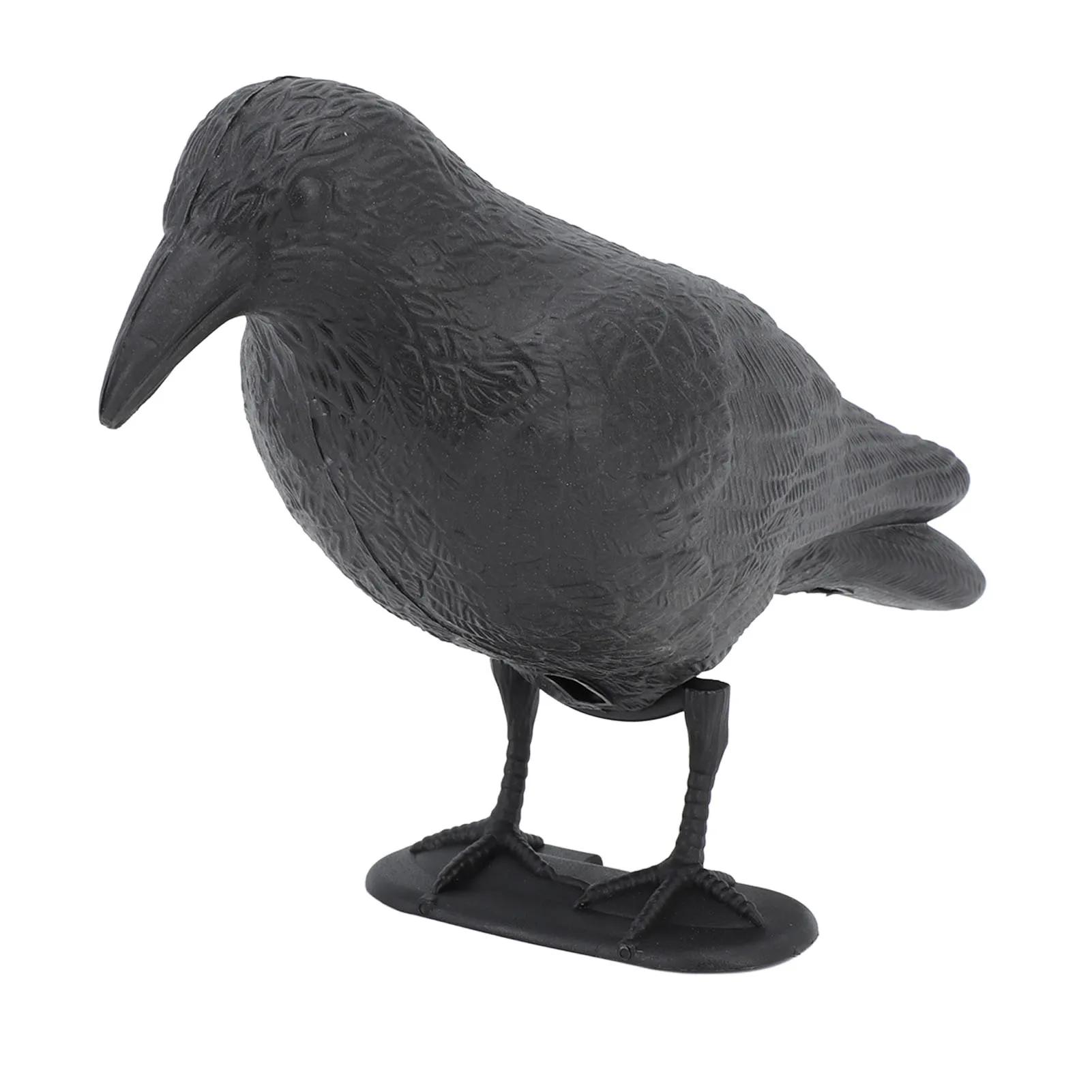 Leurre corbeau cible tir à l'arc - Déco réaliste 3D yeux et griffes avec crochet pour jardin extérieur