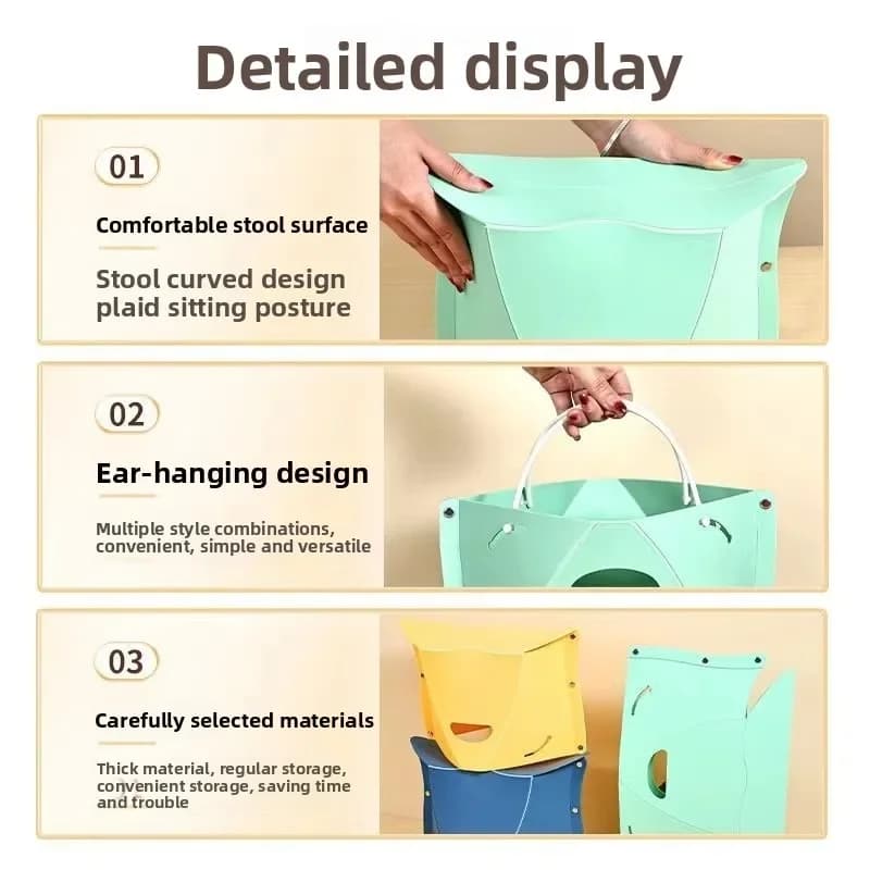 Banc de pêche pliant portable créatif ultra-léger tabouret papier pour voyage et extérieur