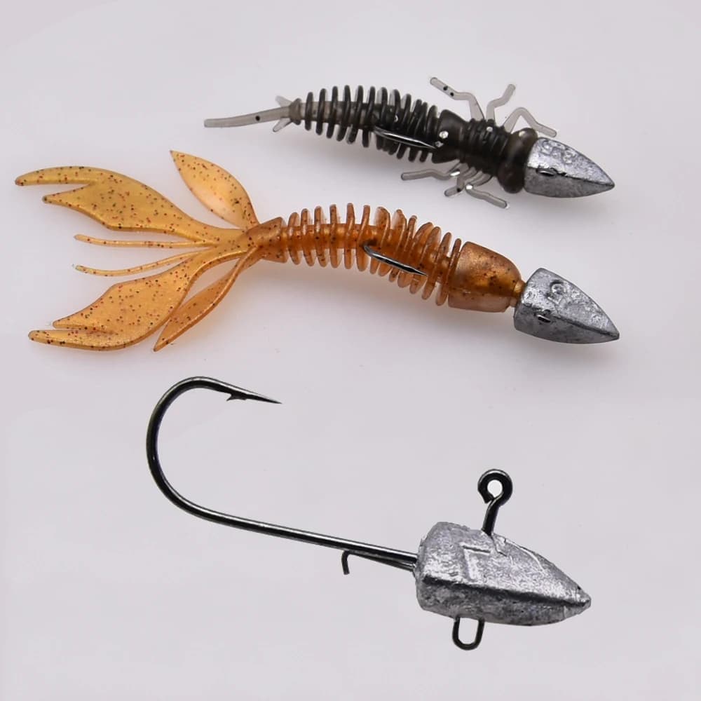 Hameçons Triangle Head NED MrLurion 3.5g-28g pour leurres souples - pêche au jig et appâts naturels