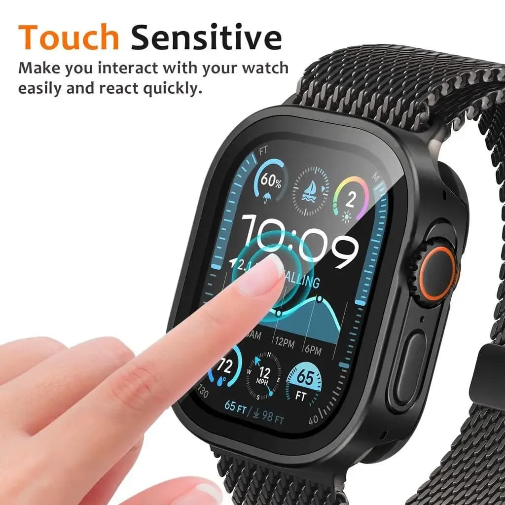 Boîtier étanche aluminium protection totale pour Apple Watch Ultra 3 49mm et modèles 45 44mm