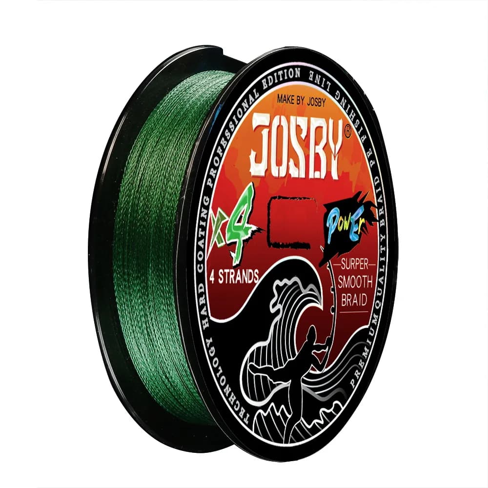 Ligne de pêche JOSBY japonaise 4 brins résistante à l'abrasion pour eau salée - 100M à 1000M