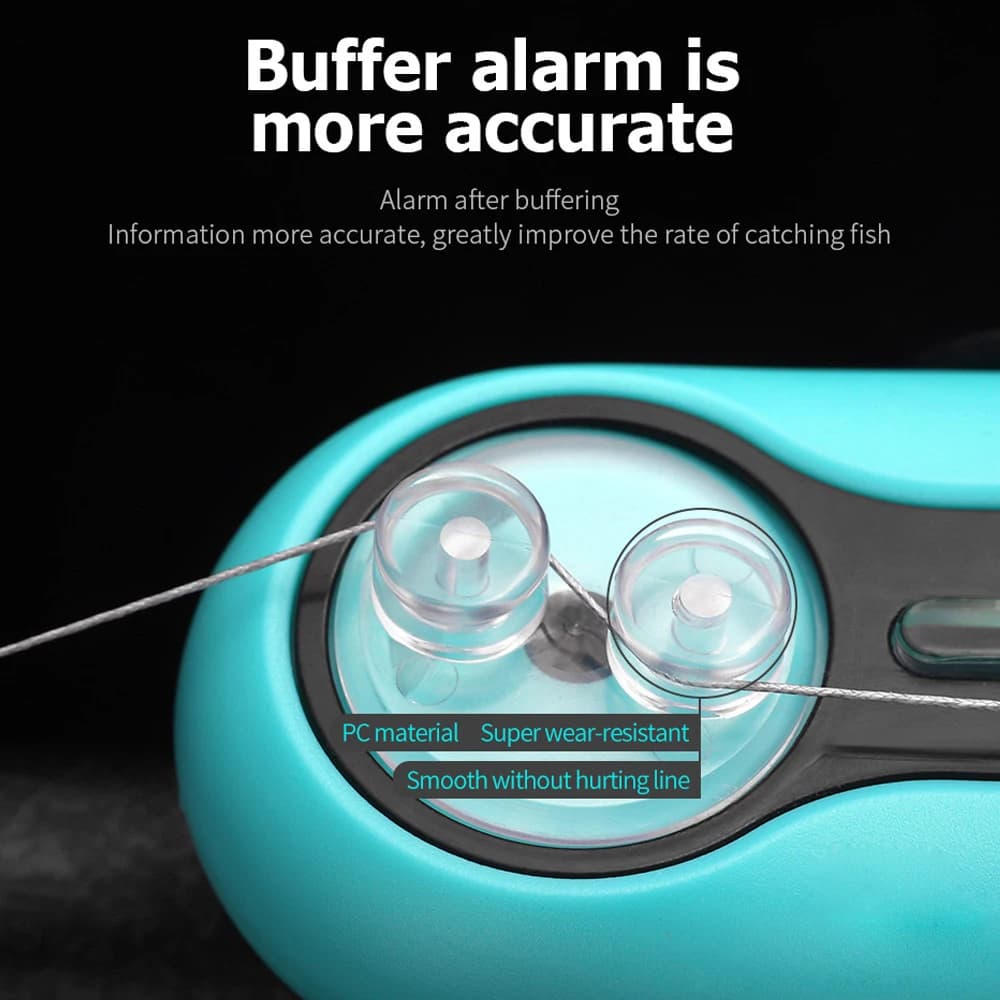 Alarme électronique de touche avec lumière - buzzer son et lumière pour pêche carpe en mer