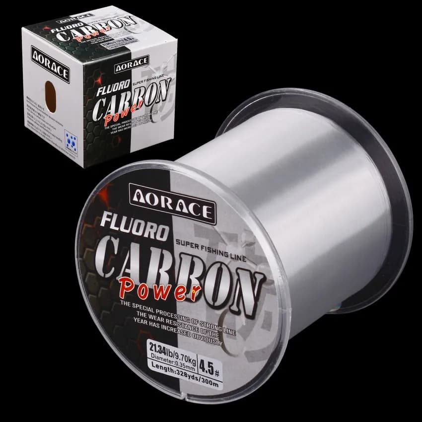 Ligne de pêche fluorocarbone Aorace 300M pour mer, fil nylon japonais 1-15kg, ligne coulante monofilament