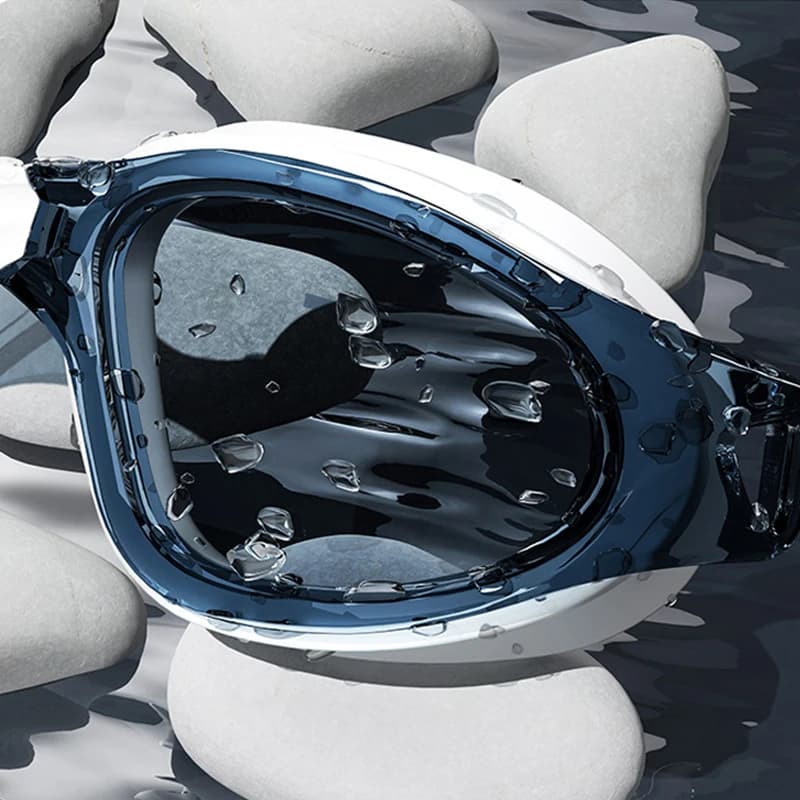 Set lunettes natation adulte HD anti-buée bonnet silicone étanche bouchons d'oreilles anti-UV