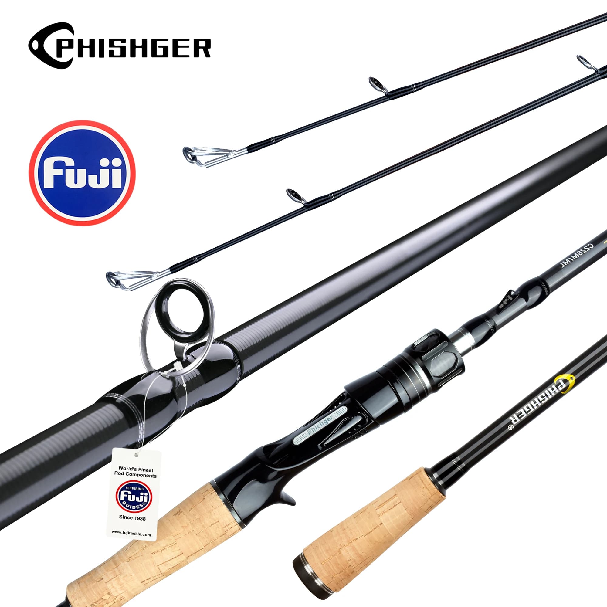 Canne BIUTIFU spinning casting FUJI carbone T800 1.98m-3.3m ML/M/MH/H leurre 5-80g baitcasting rapide