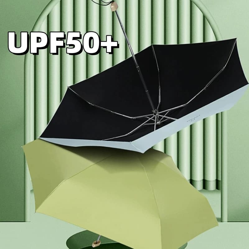 Parapluie poche UPF50+ portable pluie soleil protection UV voyage pêche France