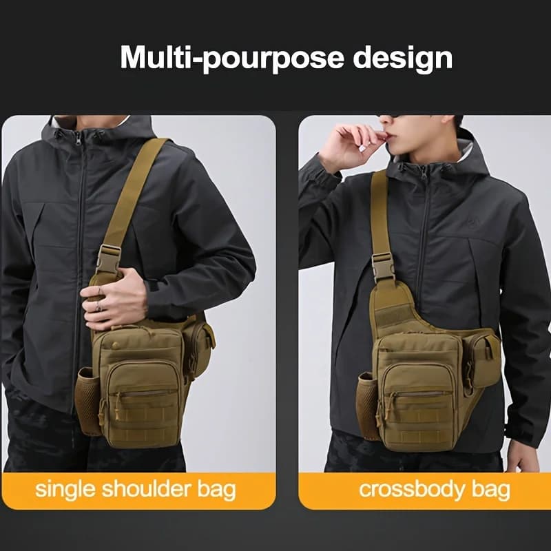 Sac bandoulière pêche étanche sport outdoor - Sac dorsal vélo randonnée camping tactique