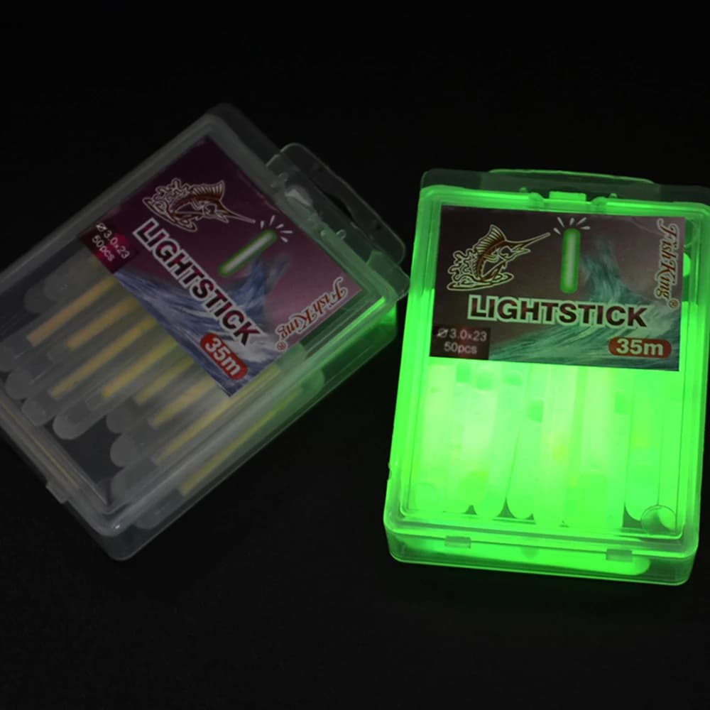 Luminous Sticks Pêche Nuit Starlight 15 Pièces pour Flotteur et Canne 4.5x3.9 cm