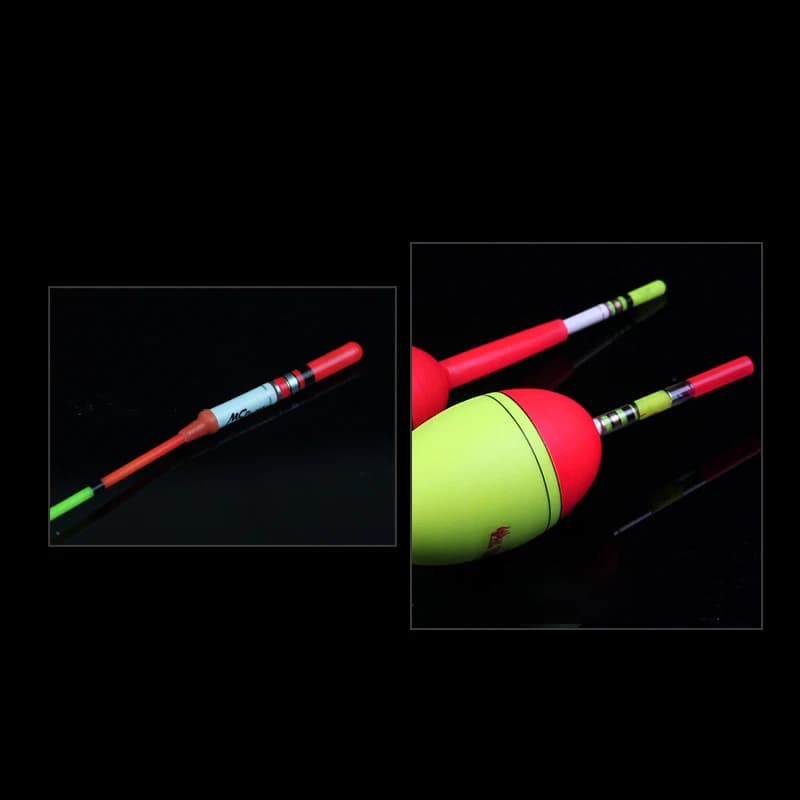 10 bâtons lumineux LED pour flotteurs de pêche de nuit, avec piles CR322 incluses, accessoires lumineux