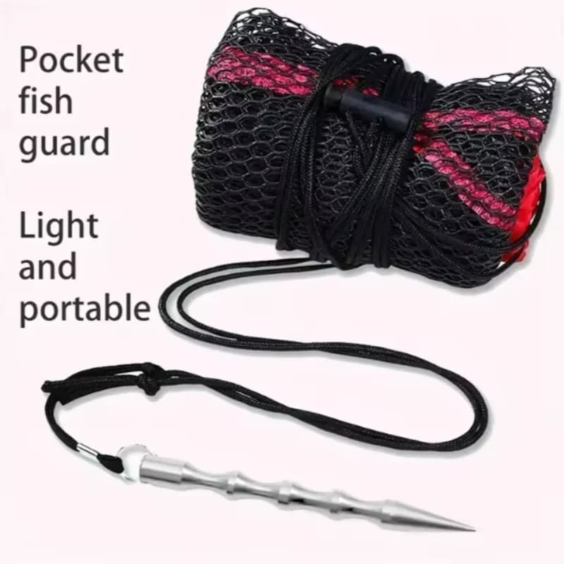 Filet pliable pêche renforcé pour vivier poissons, écrevisses et crevettes - Poche à capture