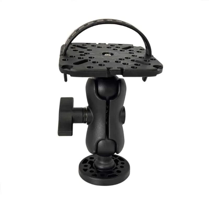 Plaque support rotatif sondeur GPS bateau - base pivotante 360° fixation marine kayak