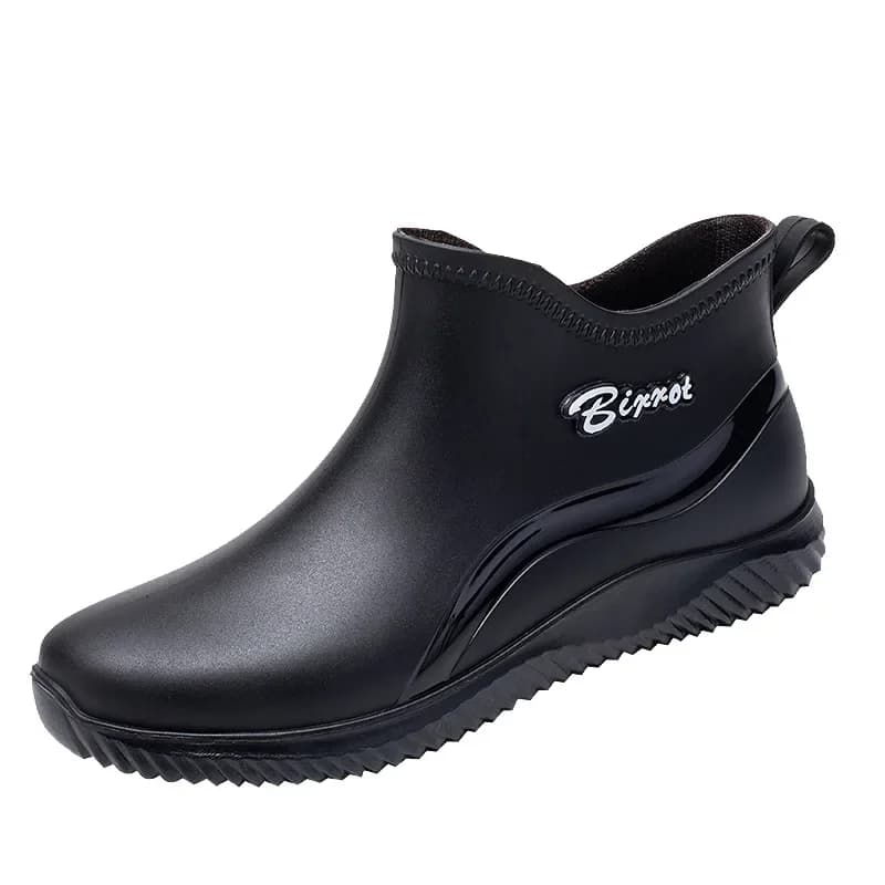 Bottes de pêche été imperméables respirantes antidérapantes - Chaussures de travail caoutchouc noir